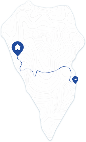 Sonniger Westen LaPalma Karte